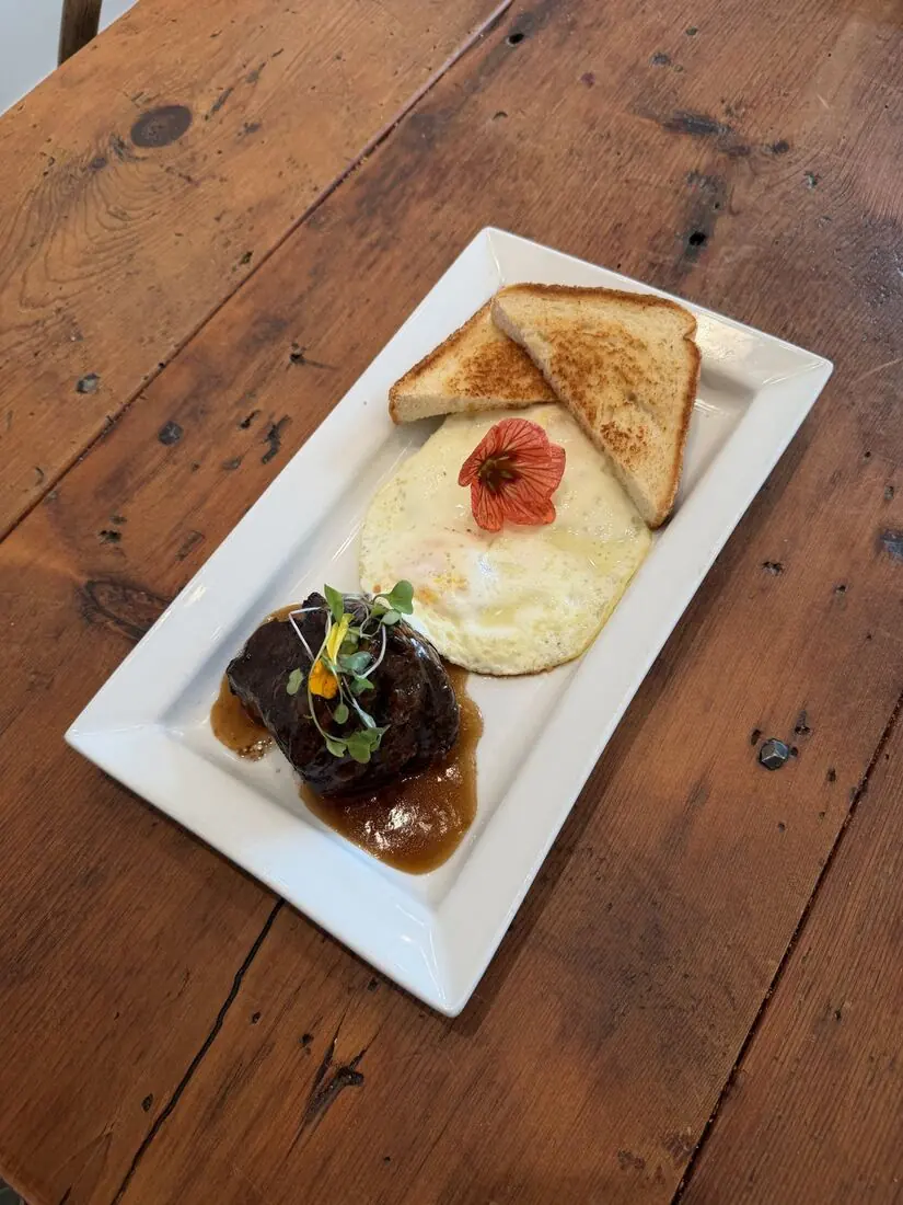 Steak and eggs with Texas toast