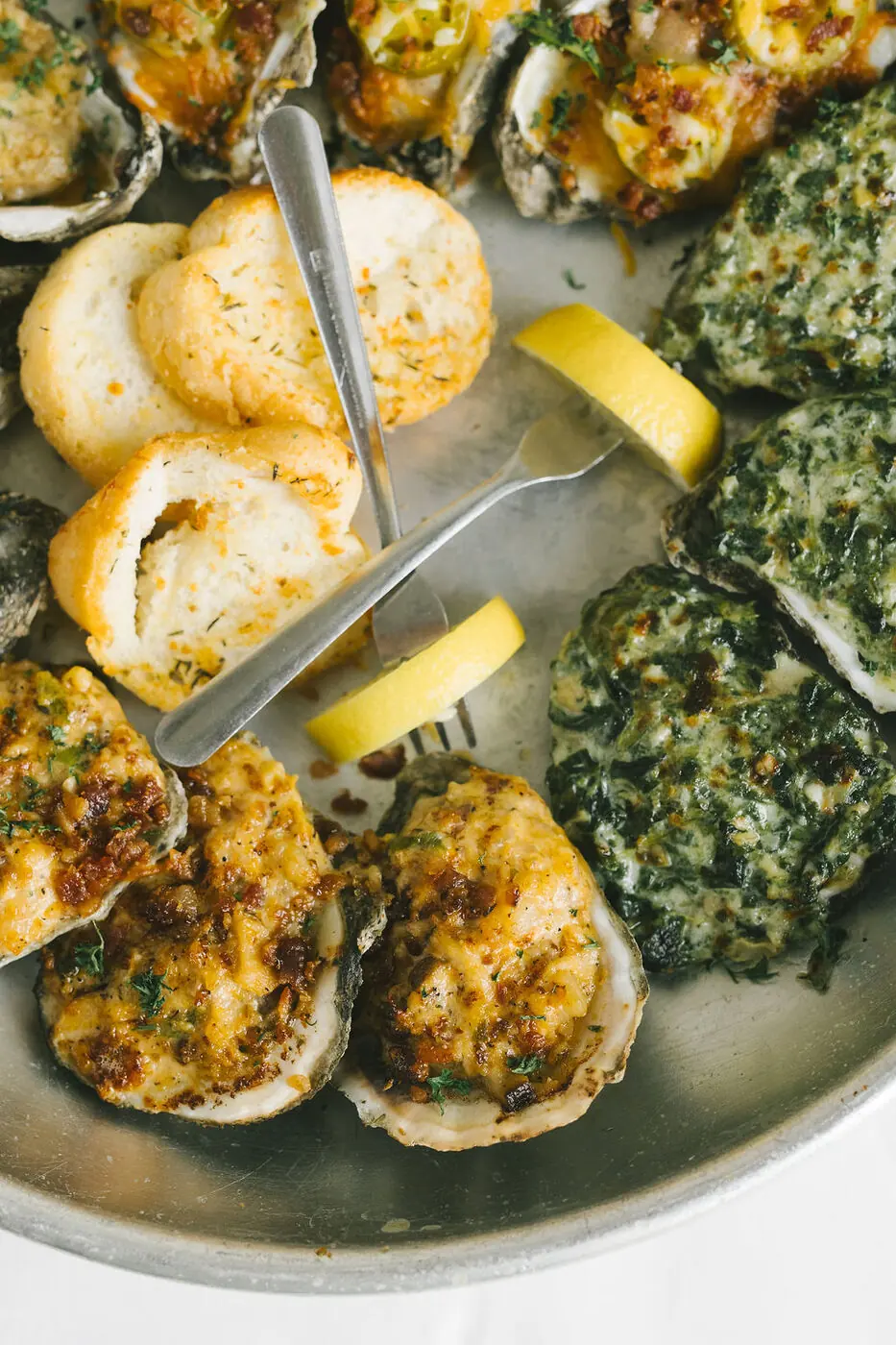 Chargrilled oysters