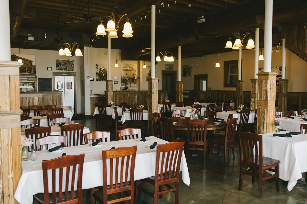 The main dining room