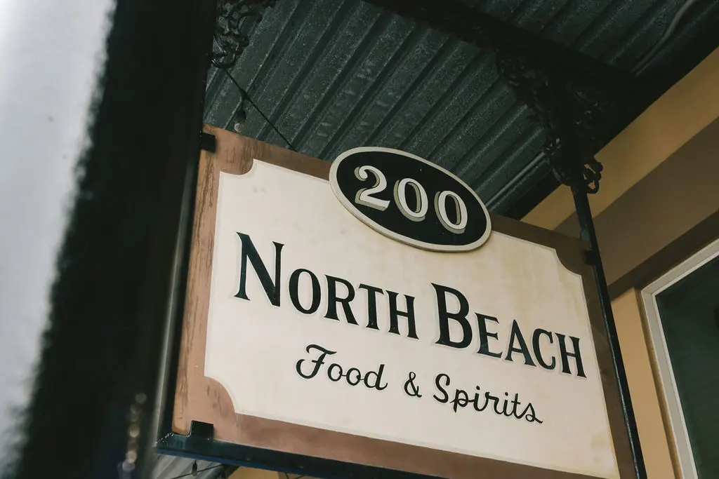 The 200 North Beach sign